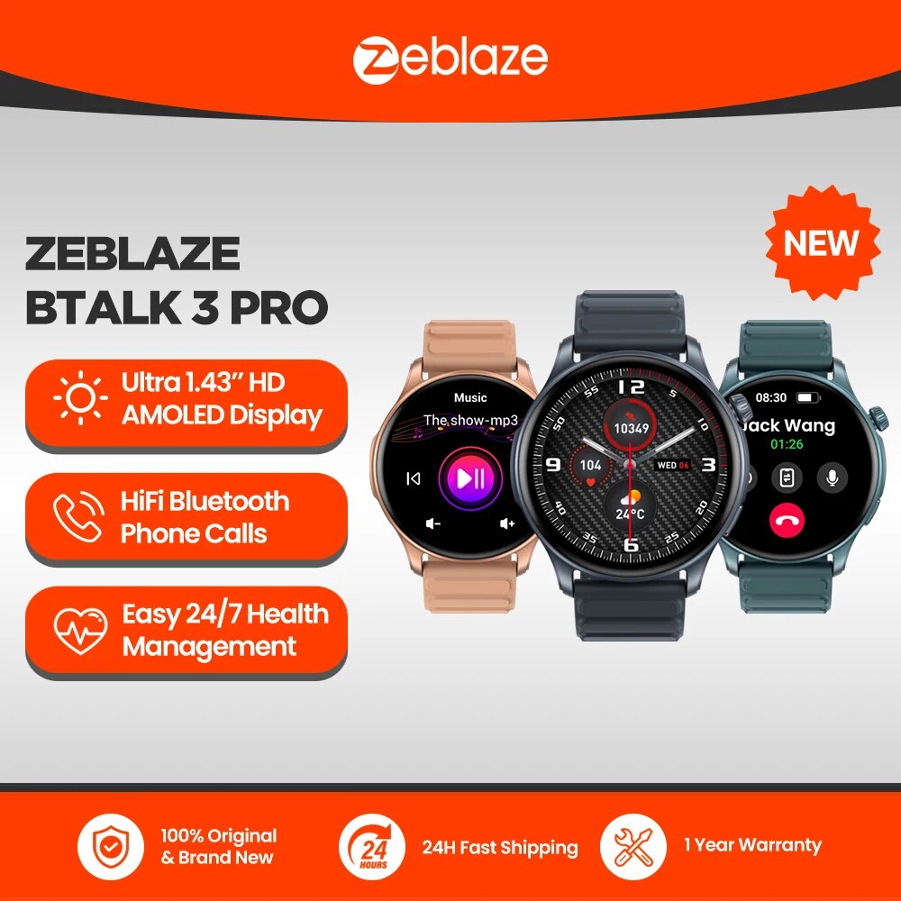 Smartwatch Face - New Zeblaze Btalk 3 PRO 1.43