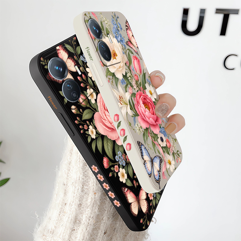Flowers Butterflies Case For V - Vivo Y28 ulasan dan harga