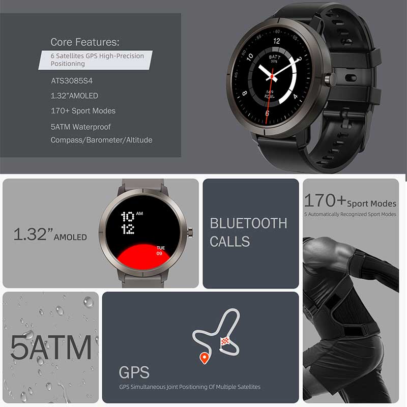 2026 GPS Smart Watch AMOLED 1. - Smartwatch Face ulasan dan harga