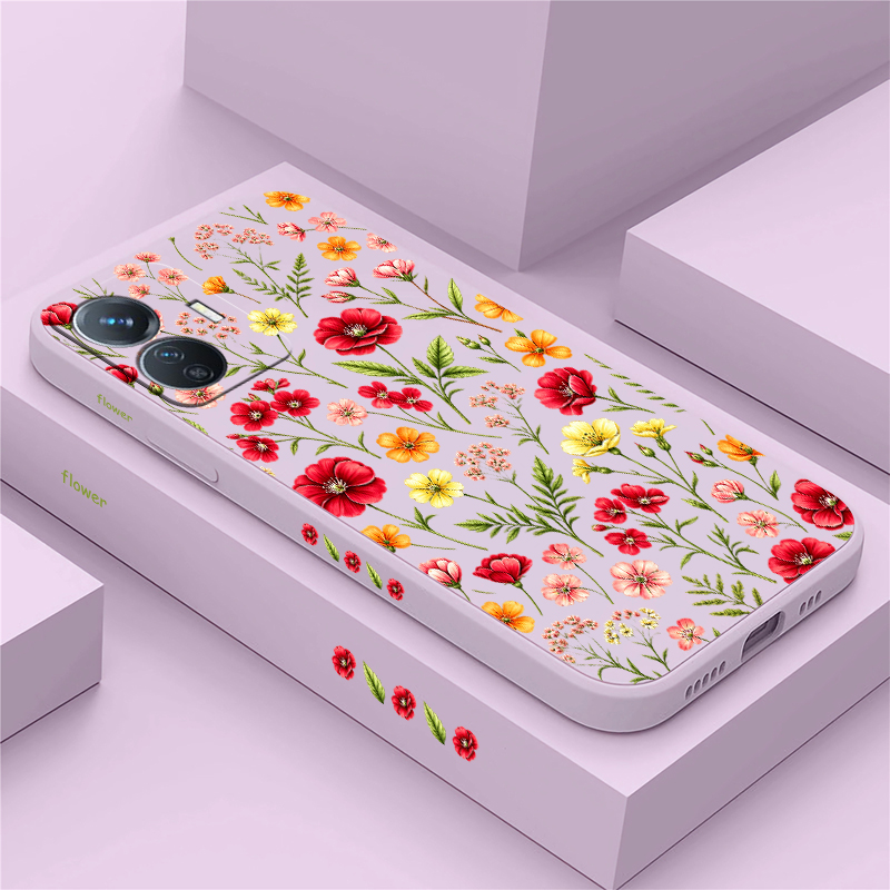 Colorful Flower Phone Case For - Vivo Y28 ulasan dan harga