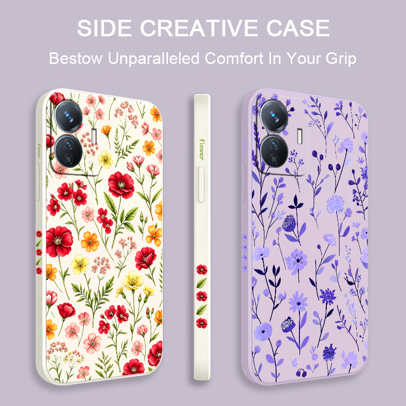 Colorful Flower Phone Case For - Vivo Y28 ulasan dan harga