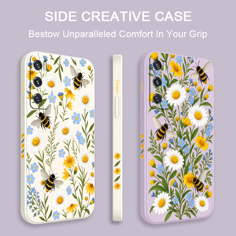 Cute Bee Floral Pattern Case F - Vivo V40 ulasan dan harga