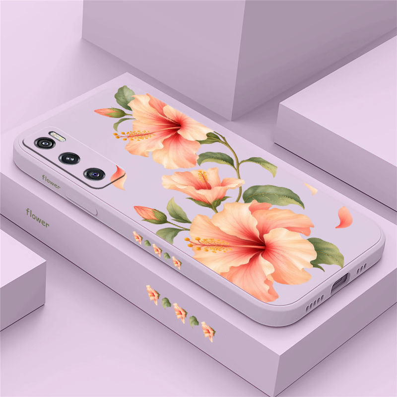Two Pink Lilies Pattern Case F - Vivo V40 ulasan dan harga