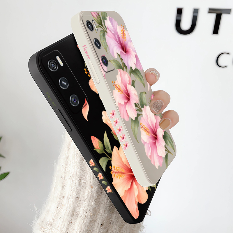 Two Pink Lilies Pattern Case F - Vivo V40 ulasan dan harga
