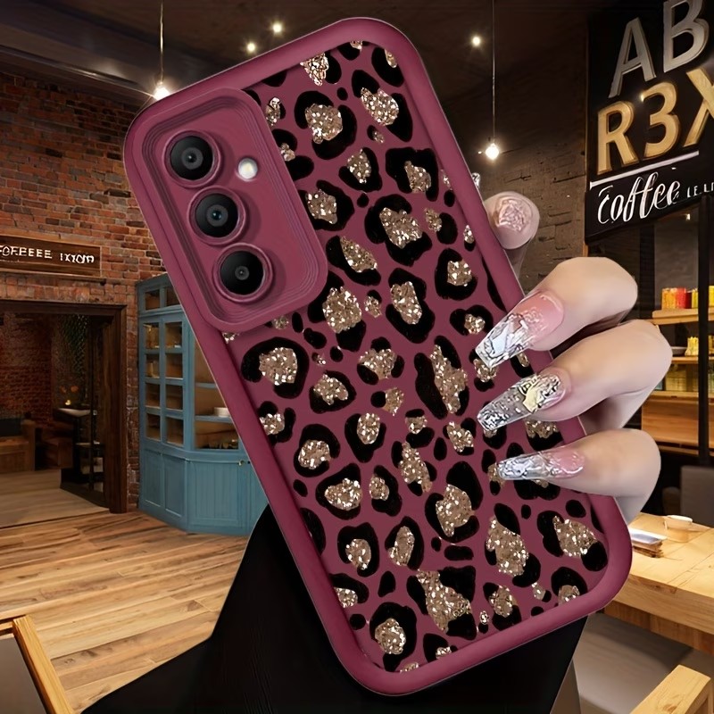 Glitter Leopard Print Silicone - Samsung Galaxy A55 ulasan dan harga