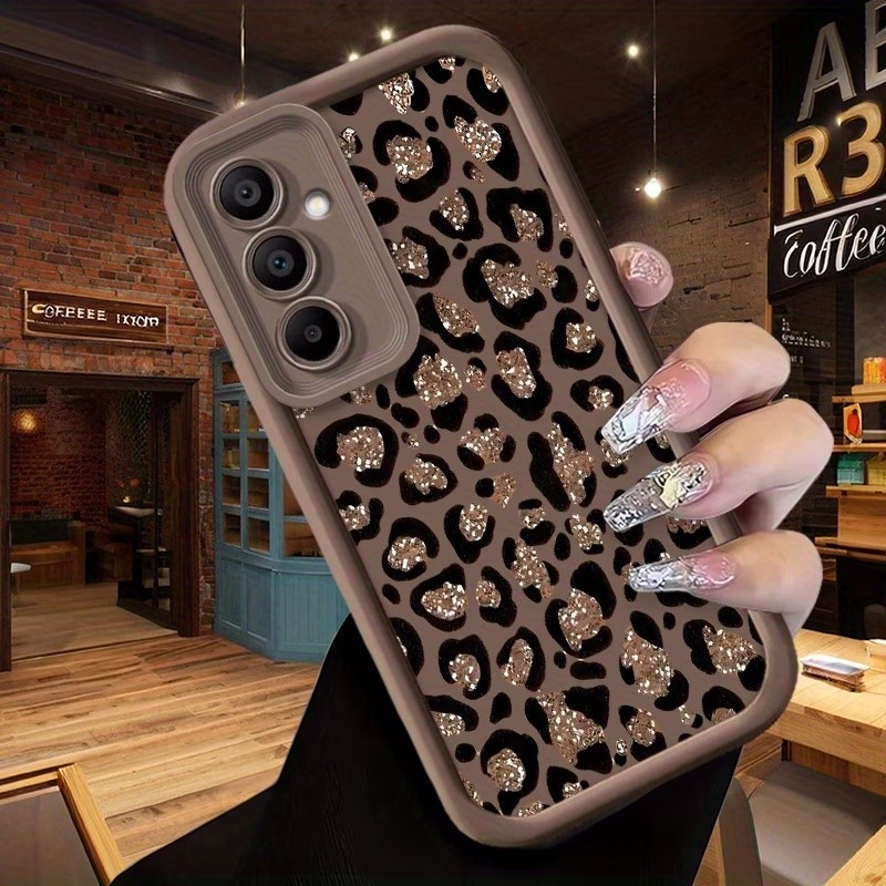 Glitter Leopard Print Silicone - Samsung Galaxy A55 ulasan dan harga