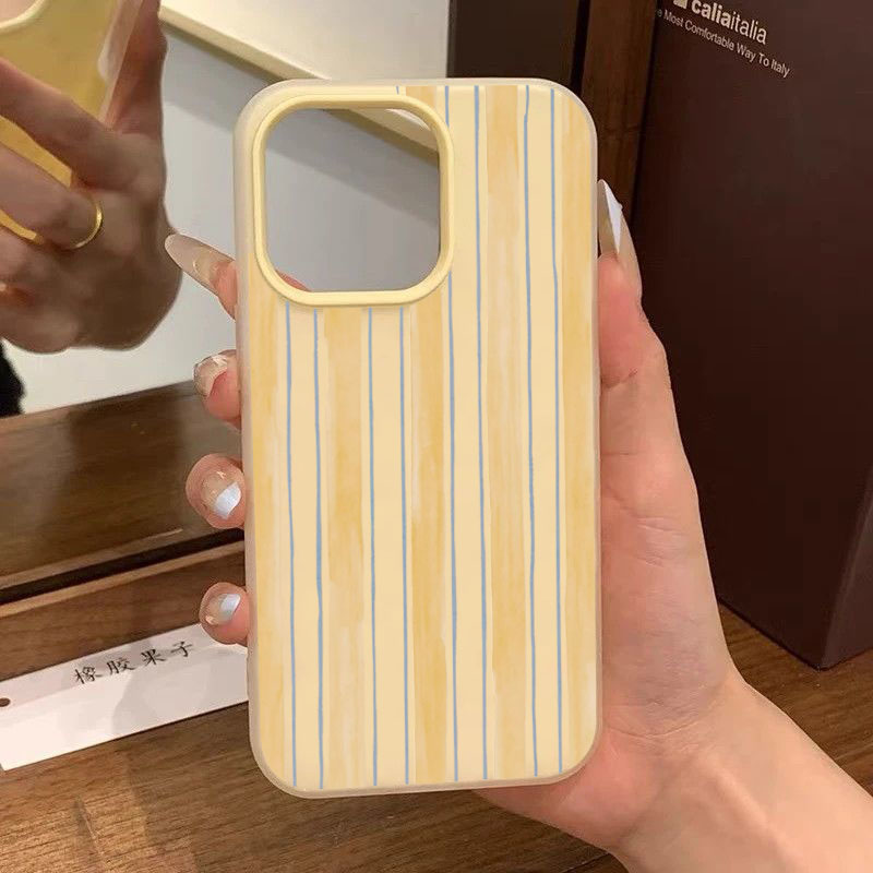 Stylish Yellow Striped Phone C - Samsung Galaxy A55 ulasan dan harga
