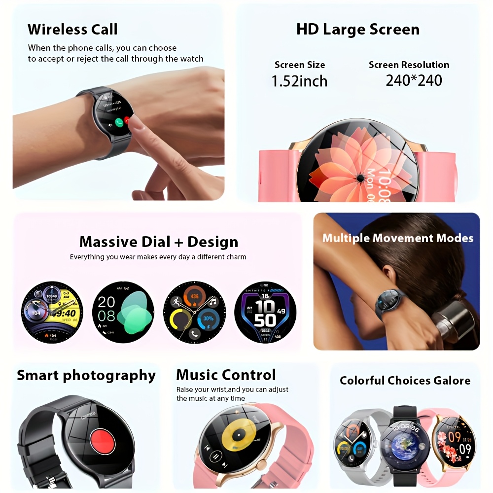 LAXASFIT 2026 Smart Watch 1.52 - Smartwatch Face ulasan dan harga