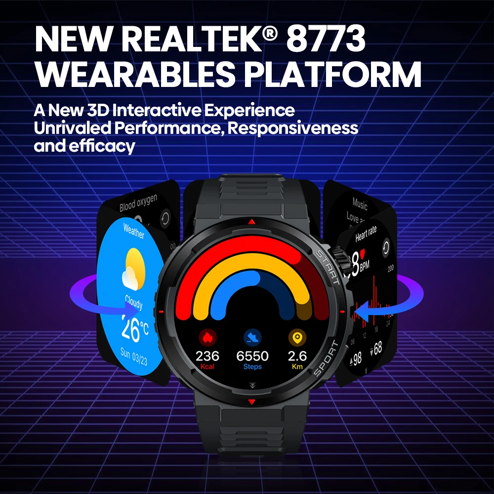 New Zeblaze Ares 3 Plus 1.43'' - Smartwatch Face ulasan dan harga
