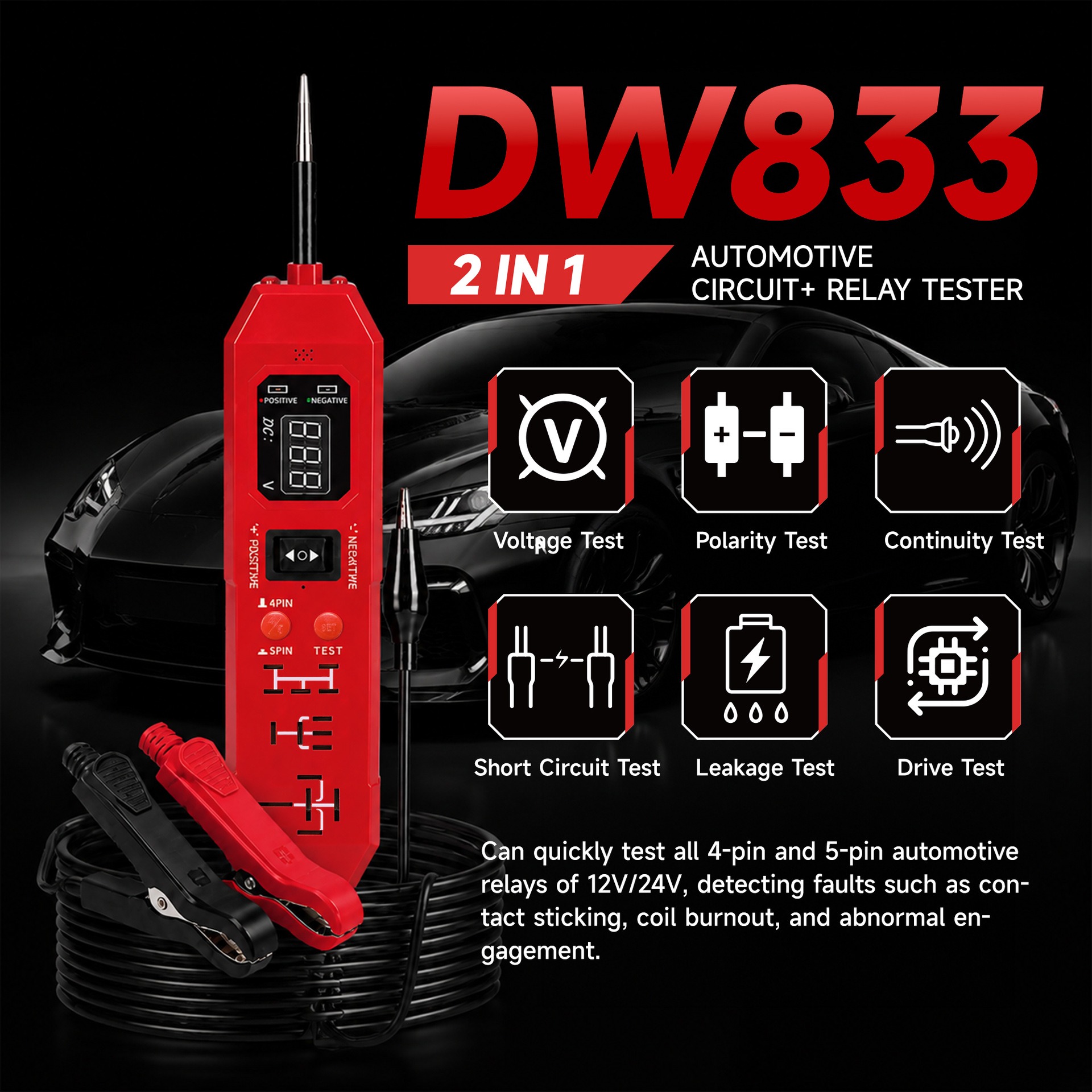 Universal 3.5-36V Automotive E - Smartwatch Universal ulasan dan harga