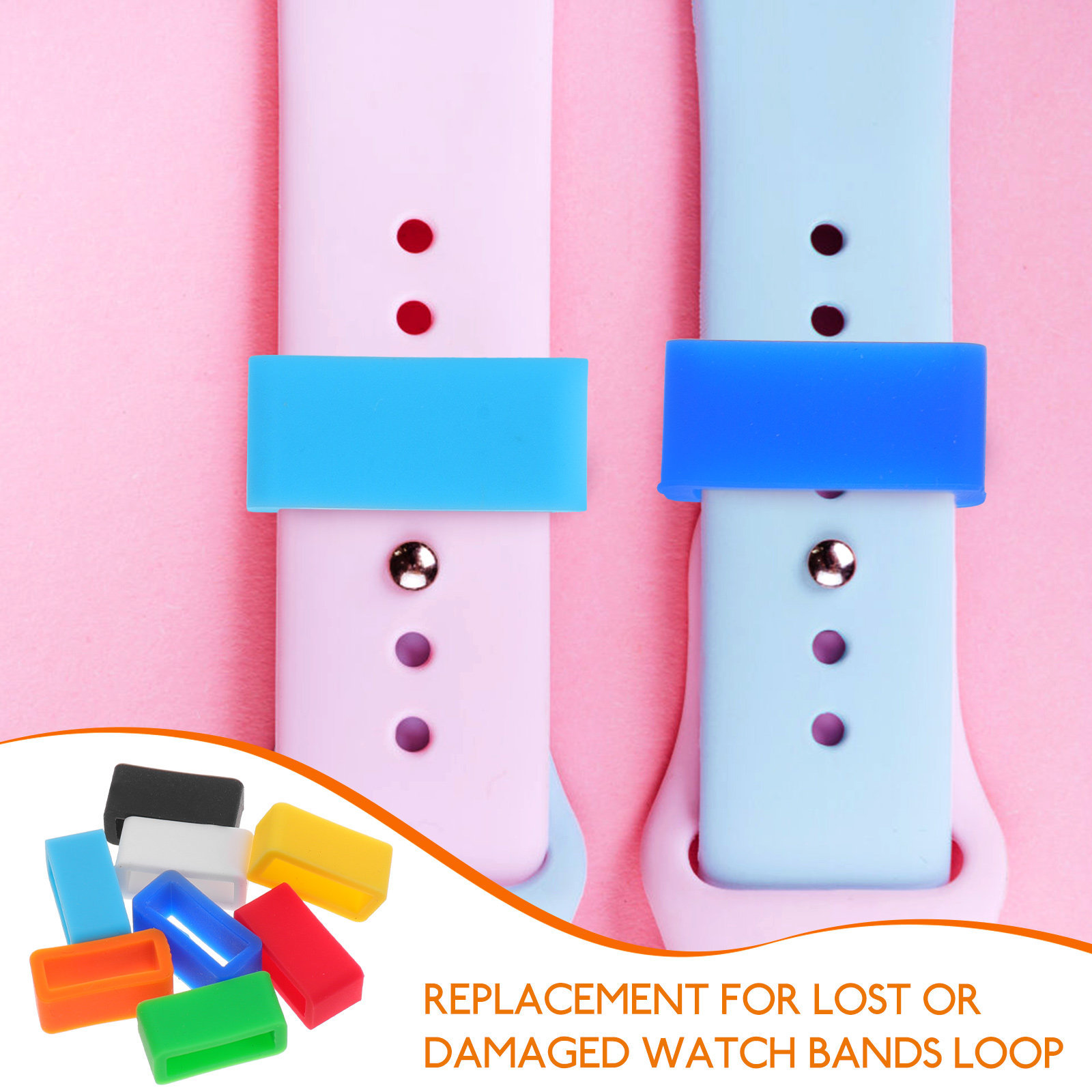 8Pcs Professional Watchband Bu - Silicone Band Replacement ulasan dan harga