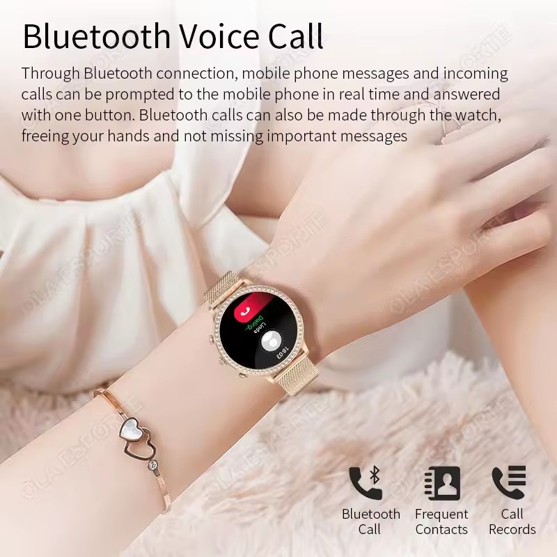 Elegant Ladies' Smartwatch Blu - Smartwatch X12 ulasan dan harga