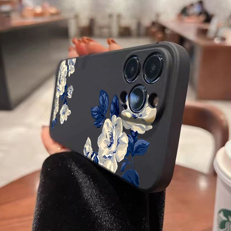 Blue and White Flower Phone Ca - Samsung Galaxy A55 ulasan dan harga